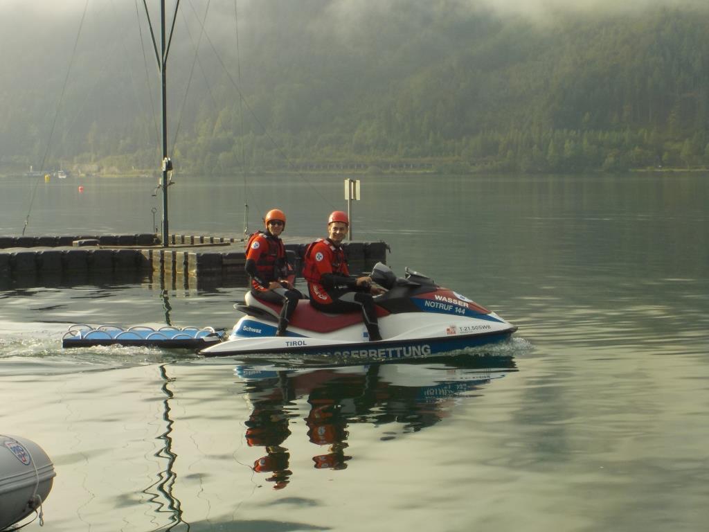 Jetski-Überwachung beim Achenseelauf